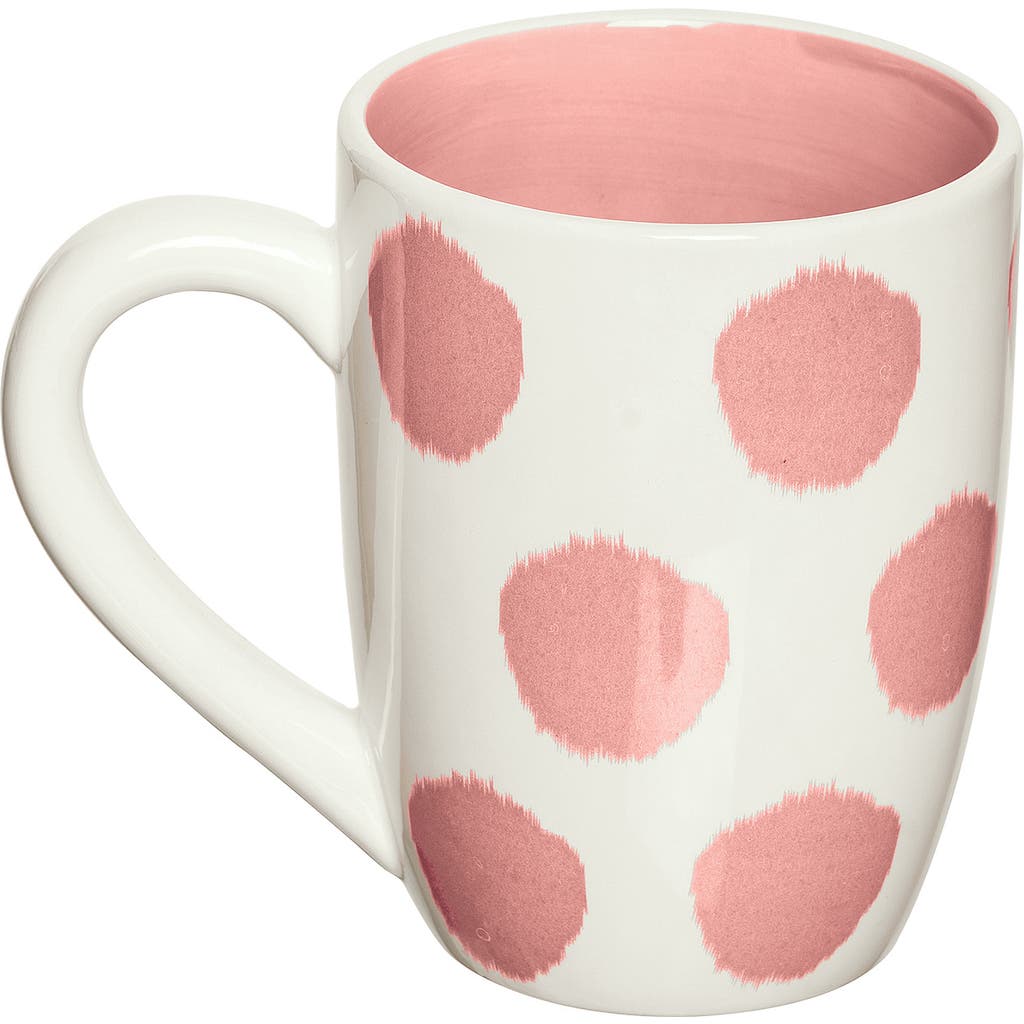 Carol & Frank Dot Mug In Pink