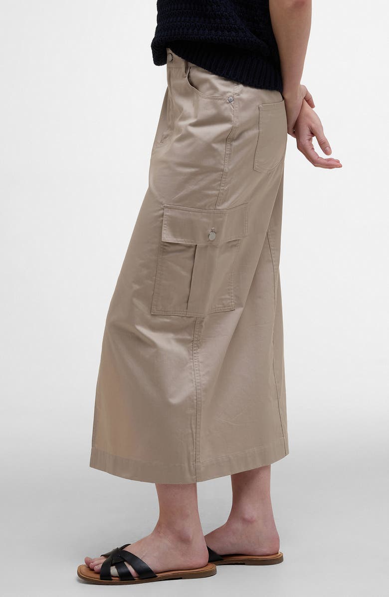 Barbour Luna Utility Midi Skirt, Alternate, color, Light Sand