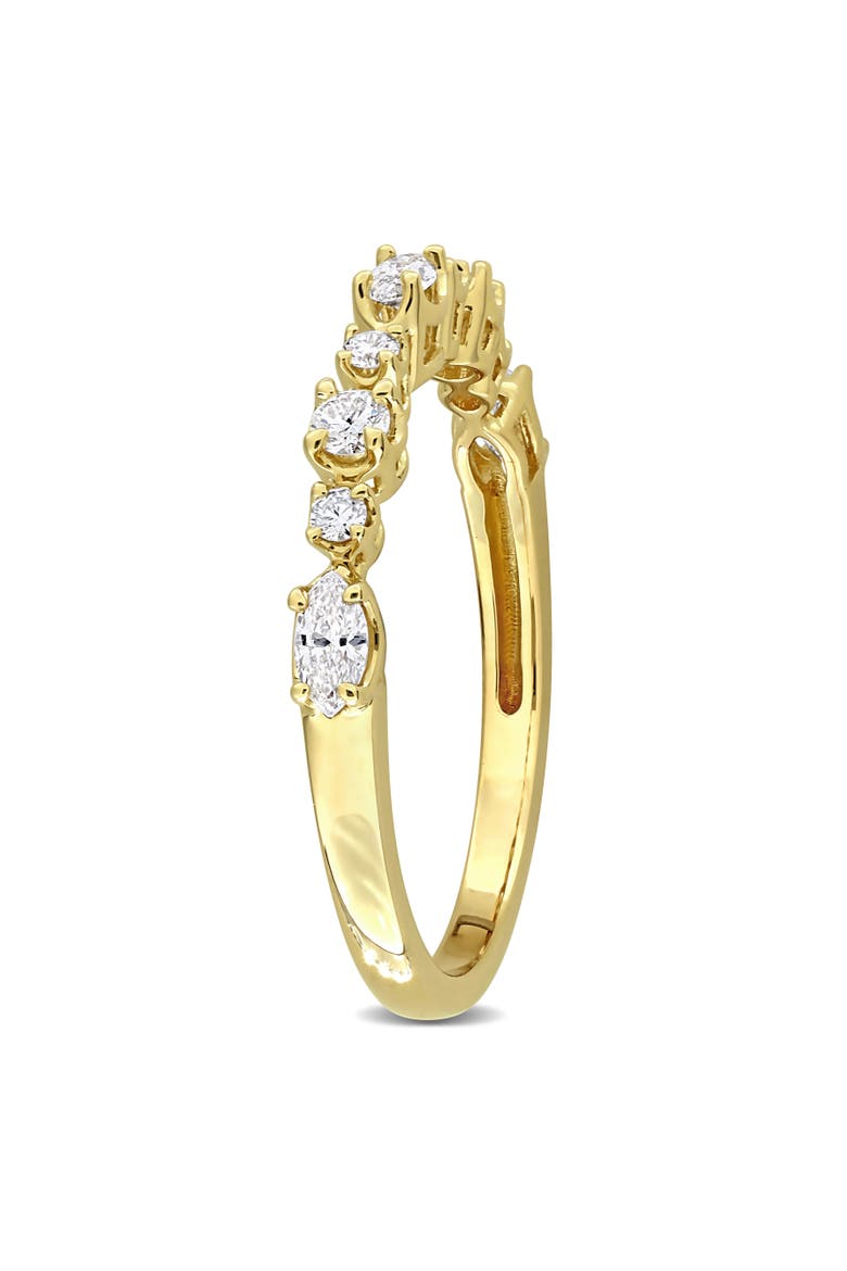 Lab Grown Diamond Anniversary Band 14k Gold, Alternate, color, Yellow Gold