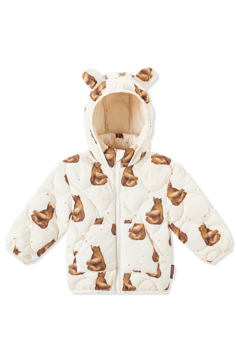 Milkbarn Down Jacket, Main, color, Honey Bear