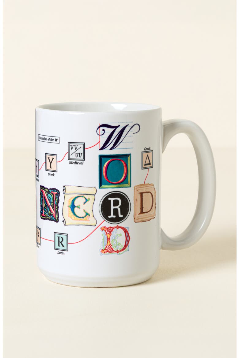 Word Nerd Interactive QR Mug, Alternate, color, Multi