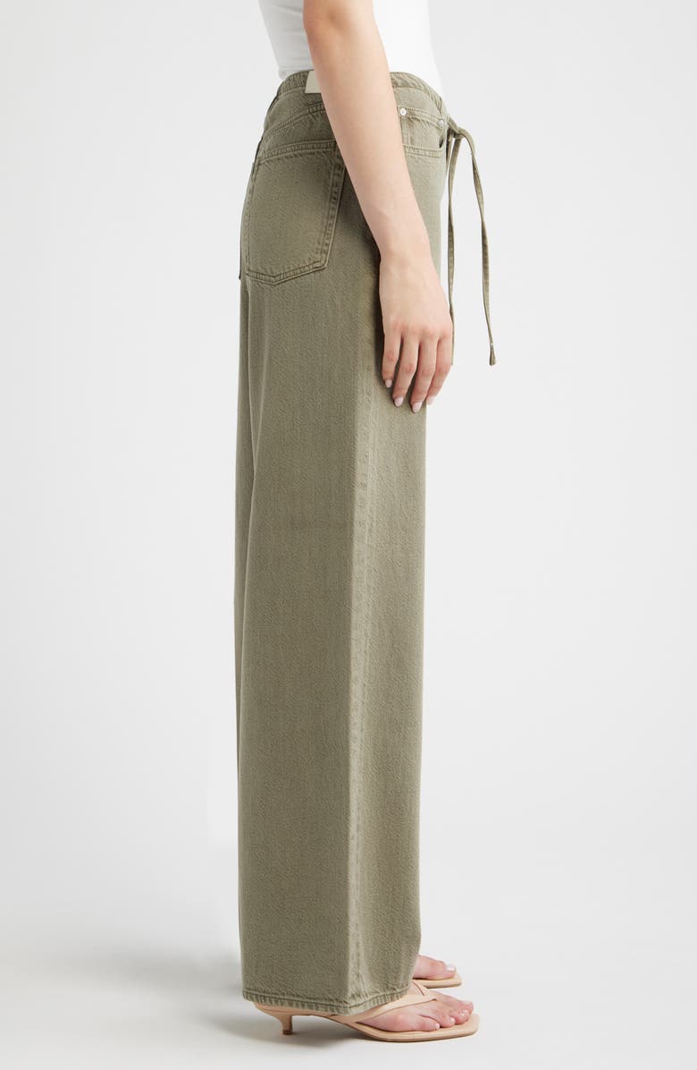 DL1961 Sienna Drawstring Low Rise Relaxed Wide Leg Jeans, Alternate, color, Clover Aura