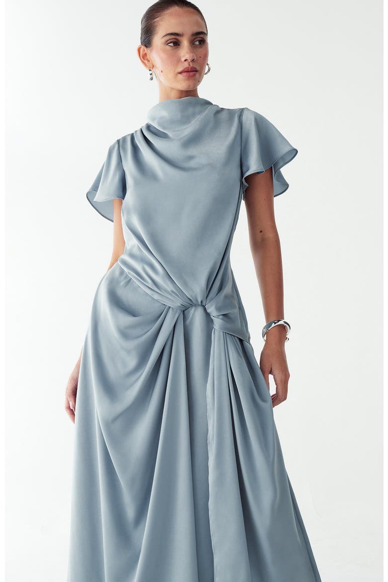 Lissy Midi Dress, Alternate, color, Misty Blue