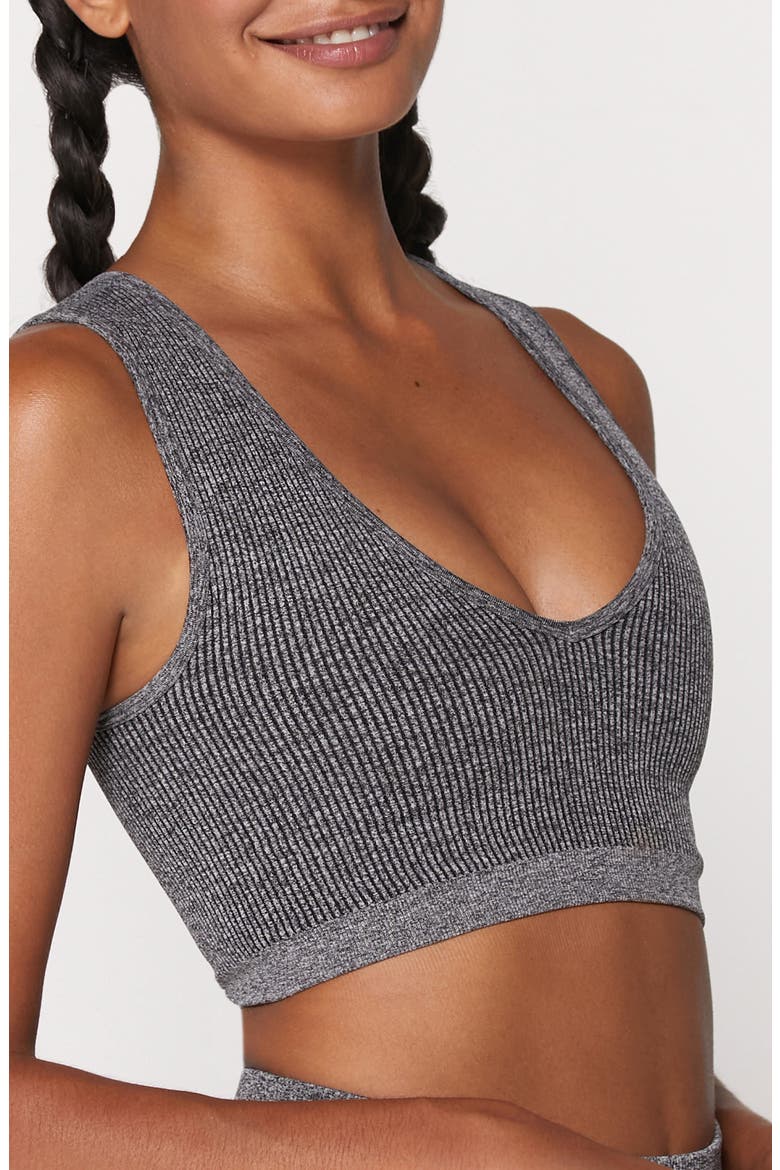Metta Plunge Brami Bralette, Alternate, color, HEATHER GREY