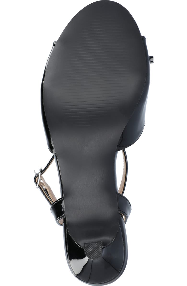 Journee Collection Jennifer Bow Ankle Strap Sandal, Alternate, color, Black