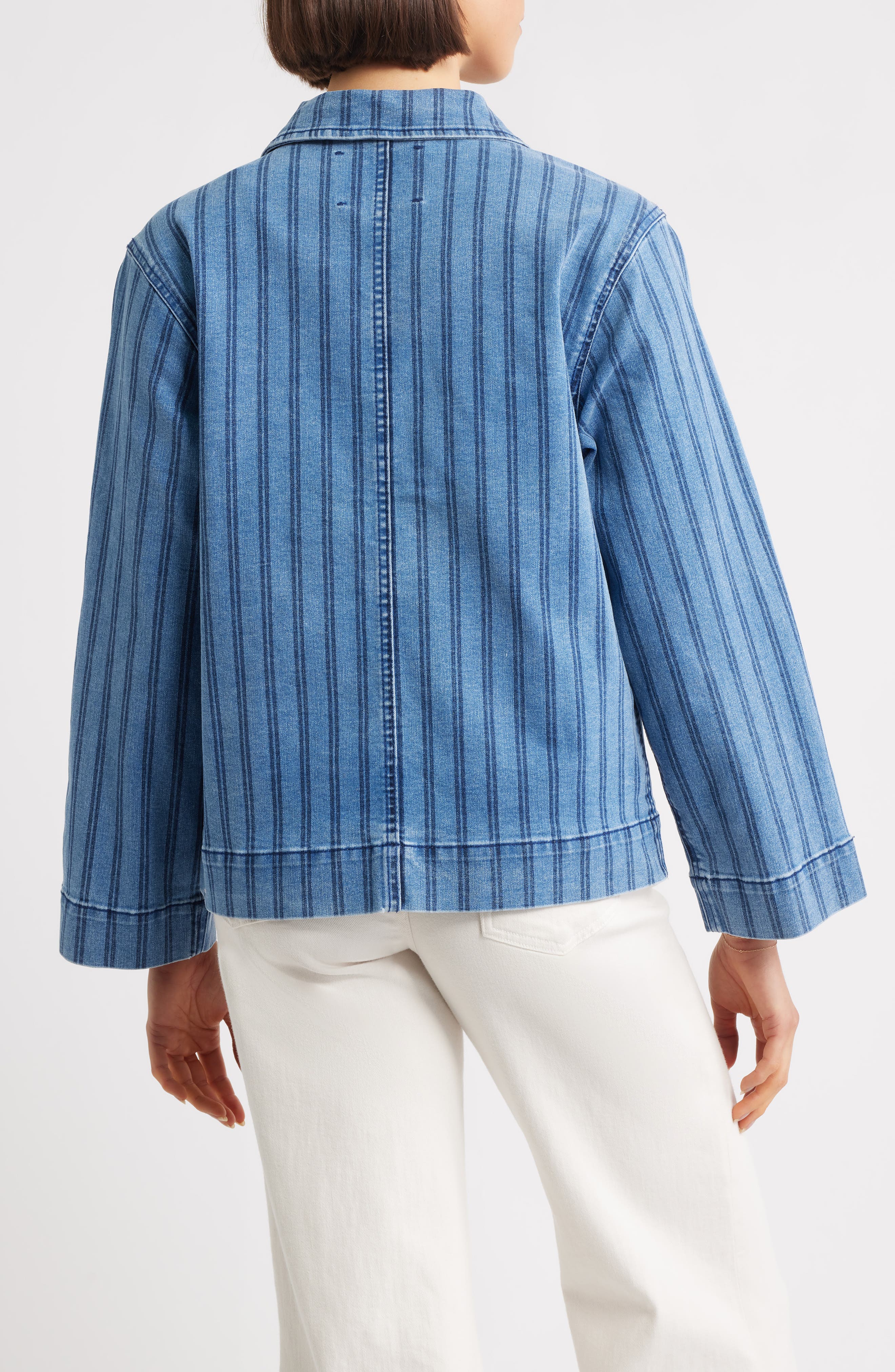 Stripe Denim Jacket - image 2