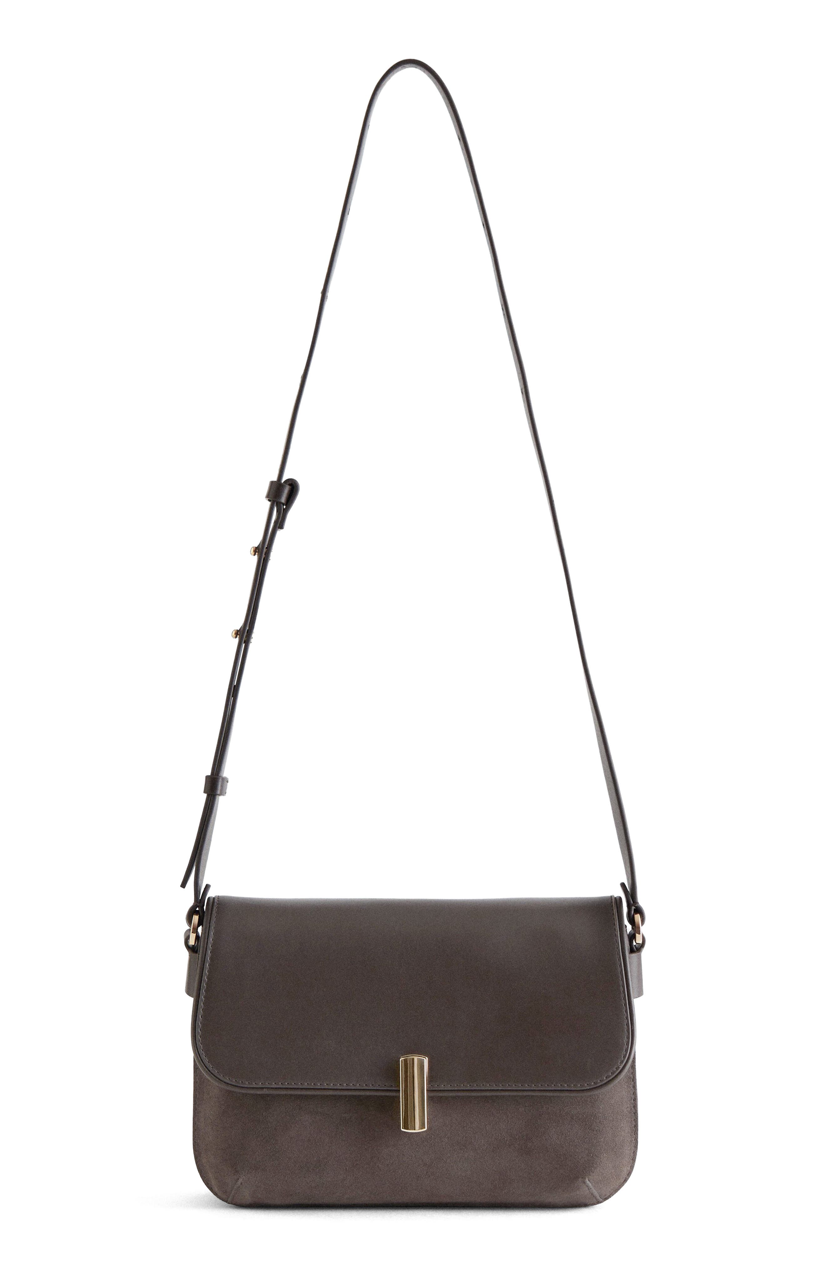 & Other Stories Leather Crossbody Bag, Main, color, 