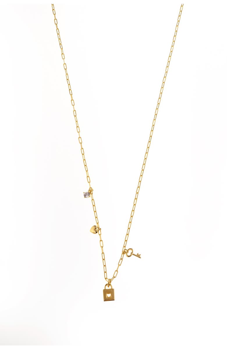 Arte Nova Jewellery Key Necklace, Main, color, 