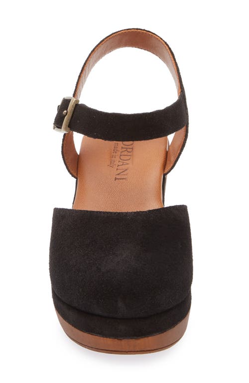 Cordani Warner Ankle Strap Platform Clog In Black