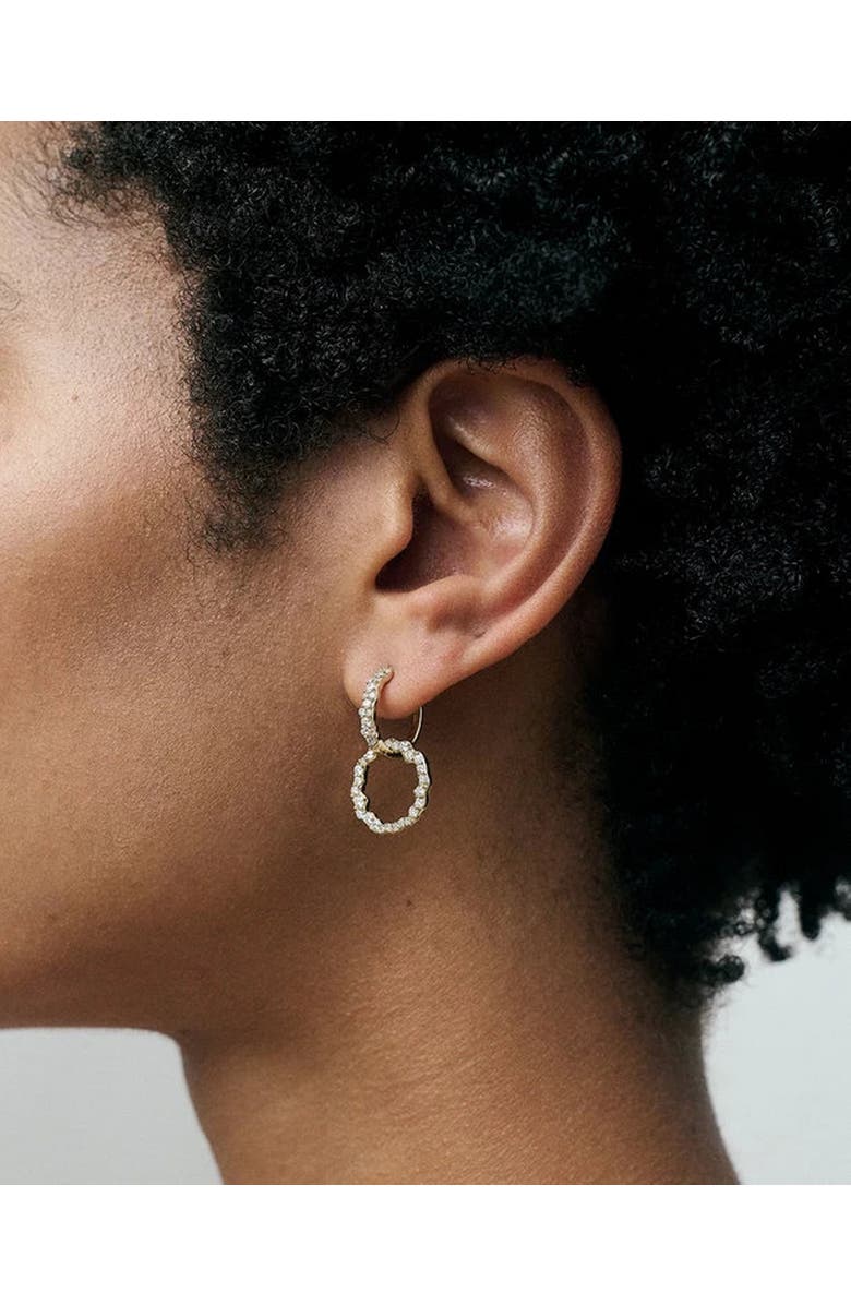 Astley Clarke Solid Gold Asteri Lab Grown Diamond Hoop Earrings, Alternate, color, Gold