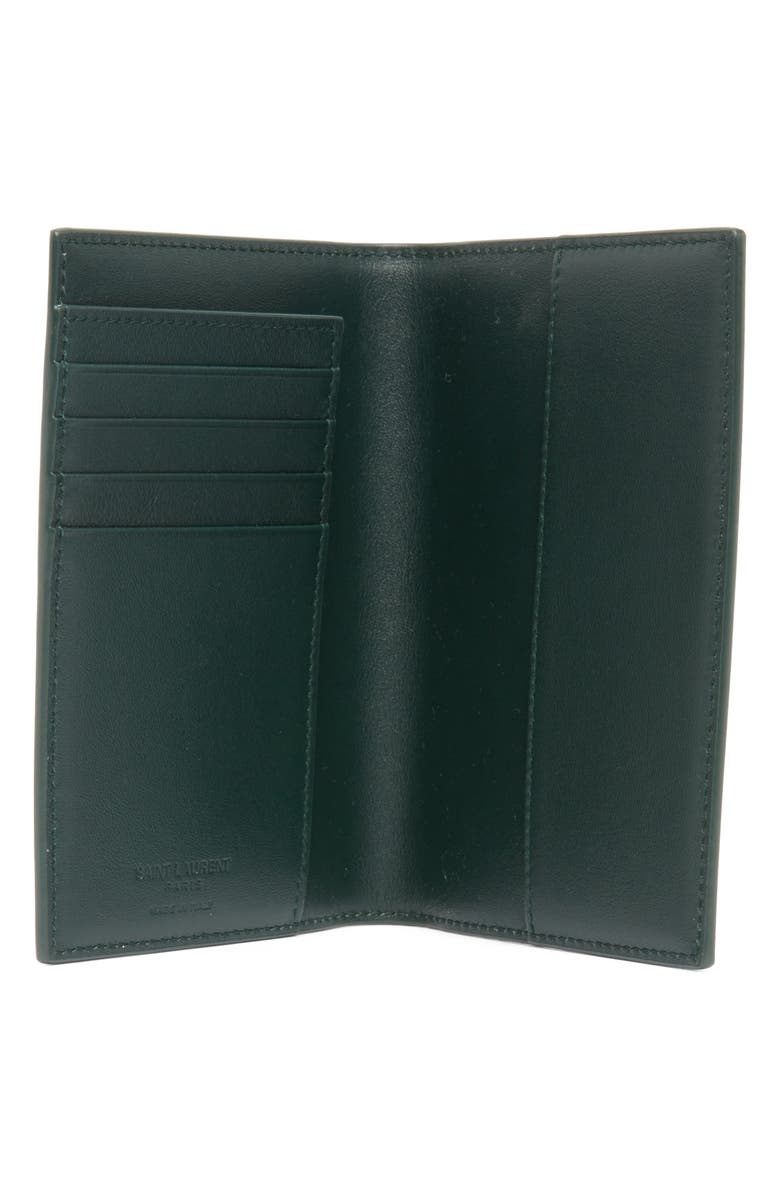 Saint Laurent Patent Leather Passport Case, Alternate, color, 