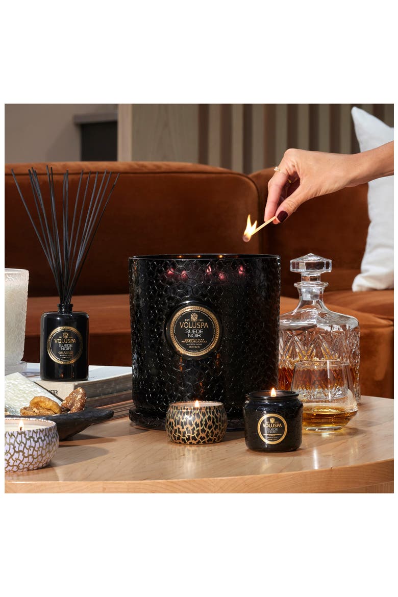 Suede Noir 5-Wick Hearth Candle, Alternate, color, SUEDE NOIR