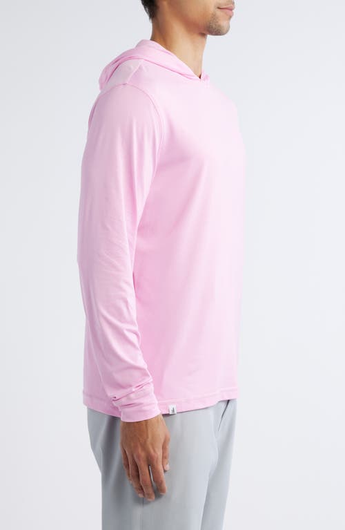 Johnnie-o Talon Prep-formance Long Sleeve Hooded T-shirt In Porto Pink