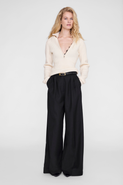 ANINE BING June Trucker Collar Sweater
