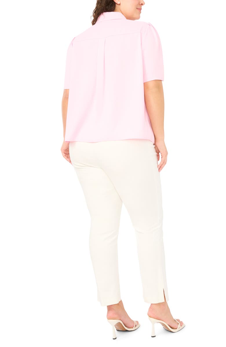 Halogen<sup>®</sup> Button-Up Puff Sleeve Top, Alternate, color, Ballerina
