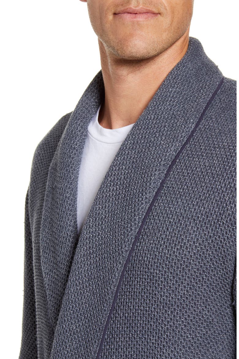 Weathered Honeycomb Robe, Alternate, color, FOG