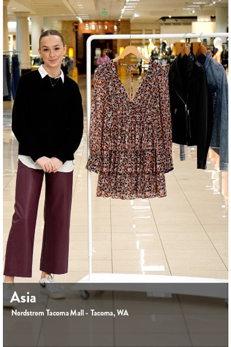 Floral Tiered Long Sleeve Minidress video