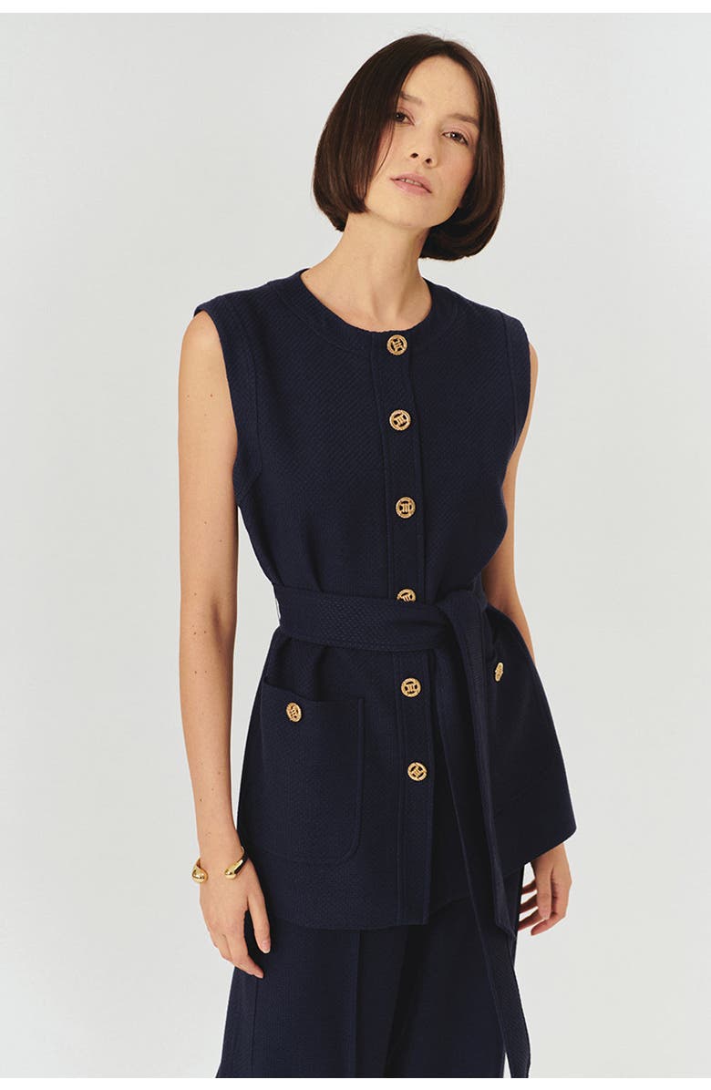 Exquise Phoenix Vest, Alternate, color, Navy Blue