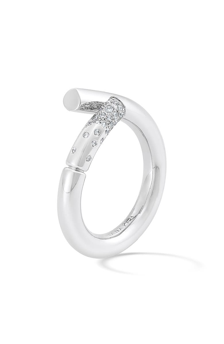 TABAYER Oera Pavé Diamond Ring, Main, color, White Gold