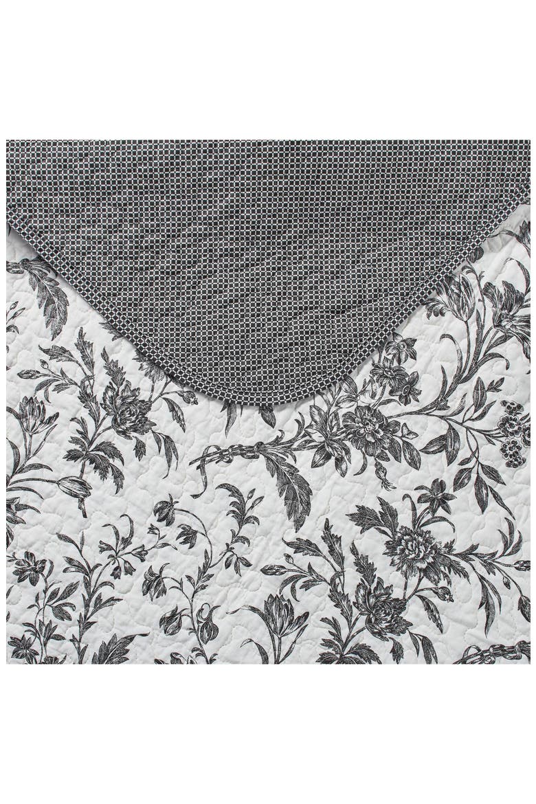 Amberley Quilt & Sham Set, Alternate, color, BLACK WHITE