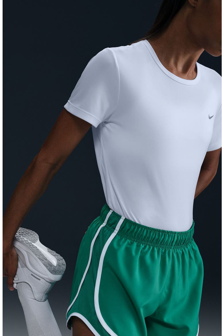 Tempo Dri-FIT Short Sleeve Running Top, Alternate, color, WHITE/ REFLECTIVE SILV