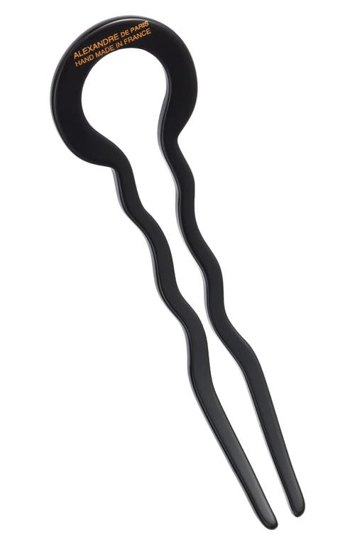 Alexandre De Paris Swarovski Crystal Barrette In Black