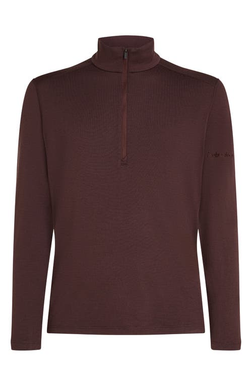 Icebreaker 260 Tech Merino Wool Half Zip Pullover In Brown