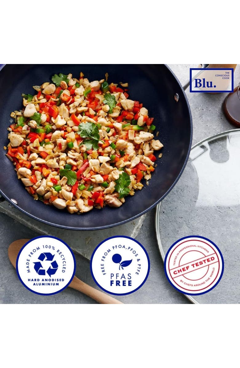 Blu. 7.8 inch Induction Frying Pan, Alternate, color, Black