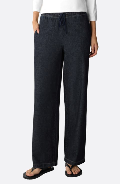 Stretch Organic Cotton Straight Leg Jeans