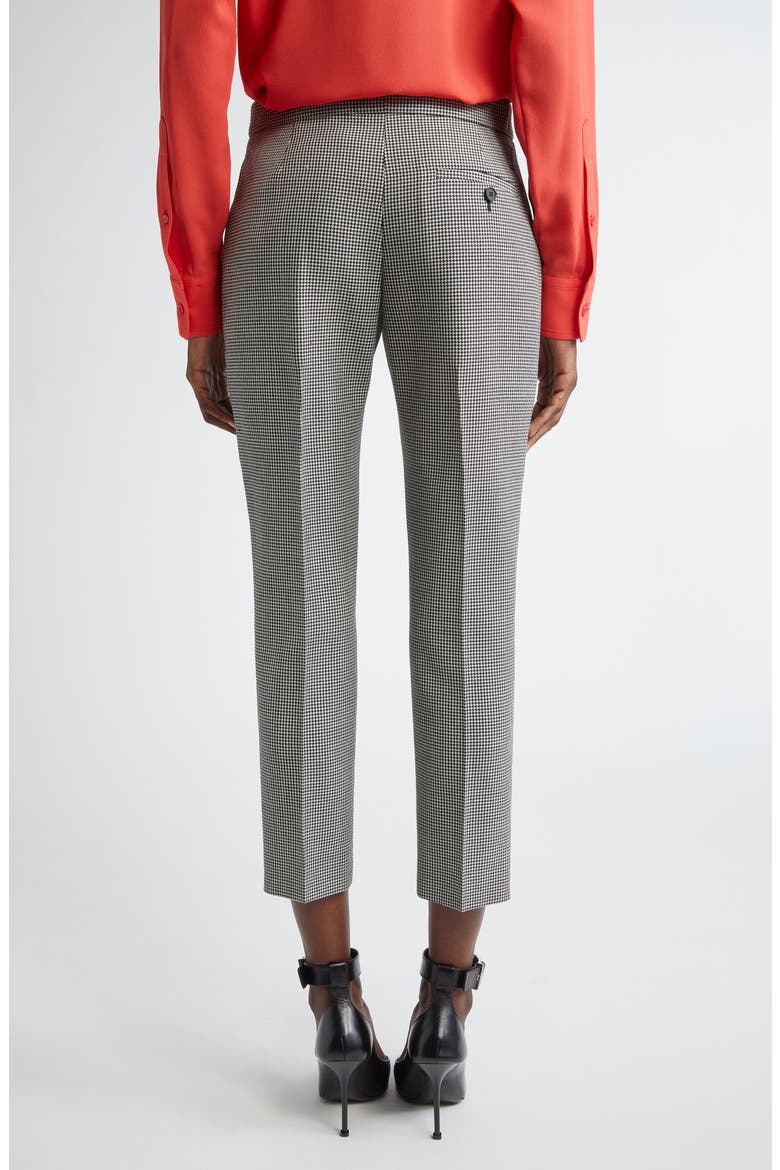 Houndstooth Check Wool & Mohair Trousers, Alternate, color, BLACK/ IVORY