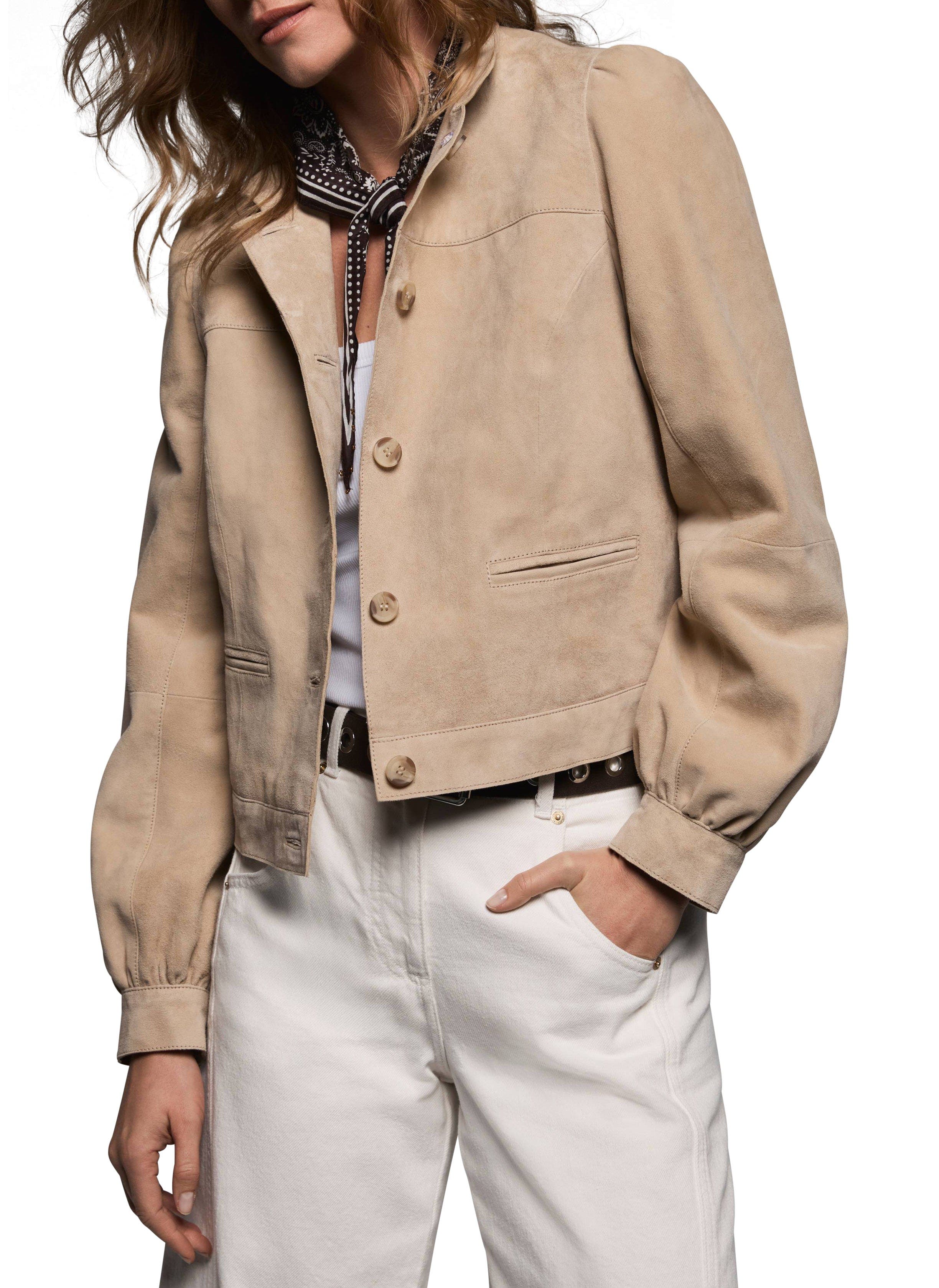 Suede Puff Sleeve Jacket - image 2
