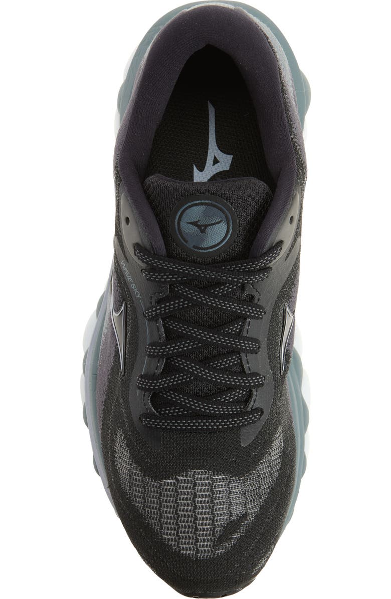 Mizuno Wave Sky 7 Running Shoe, Alternate, color, Black Silverstar