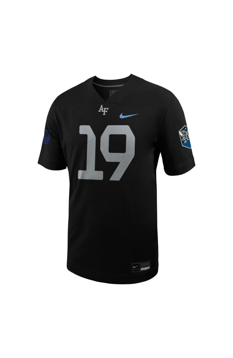 Nike Men's Nike #19 Black Air Force Falcons Space Force Rivalry Alternate Game Football Jersey, Alternate, color, Black