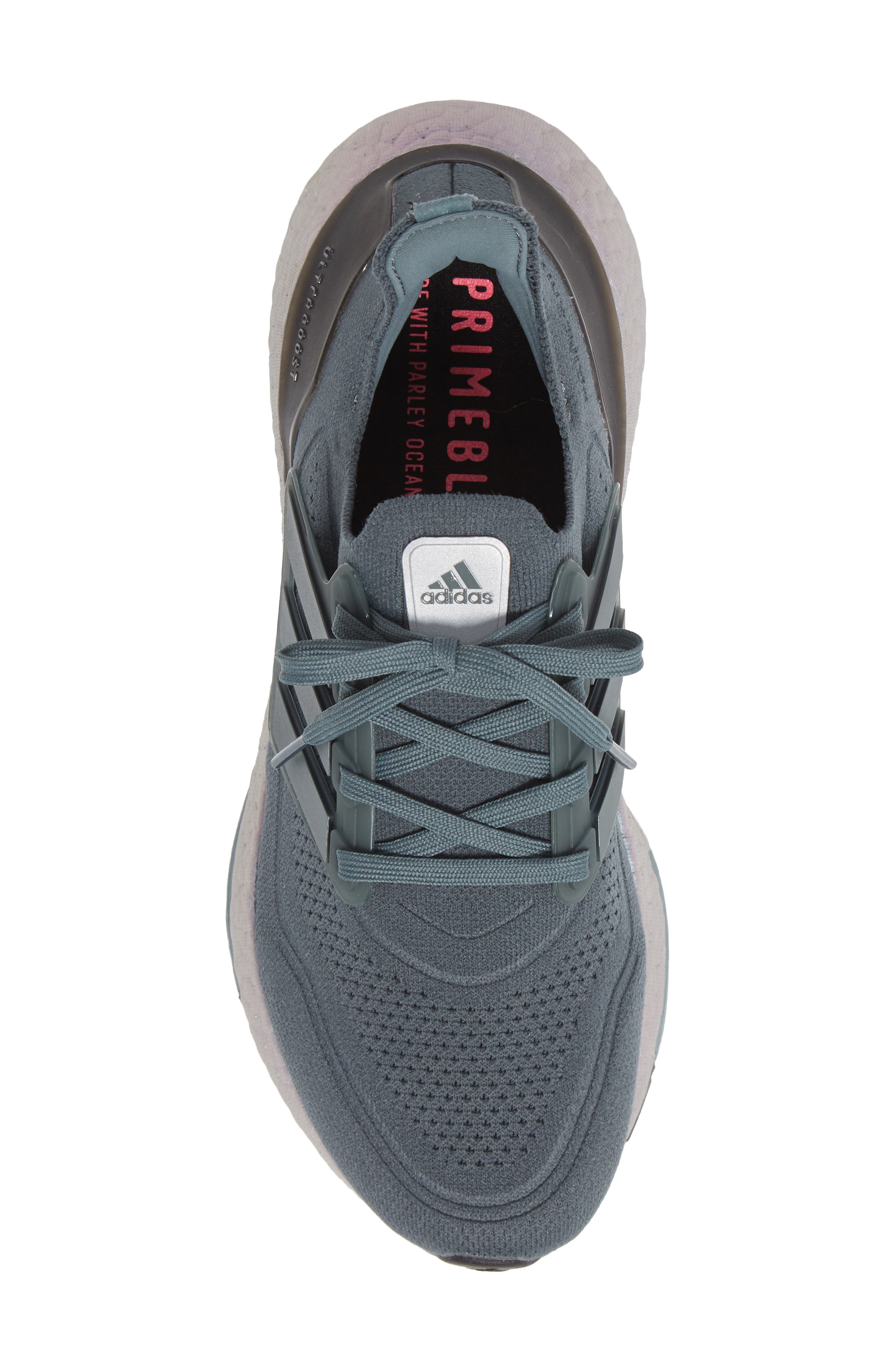 UltraBoost 21 Primeblue Running Shoe, Alternate, color, BLUE OXIDE/ HAZY GREEN
