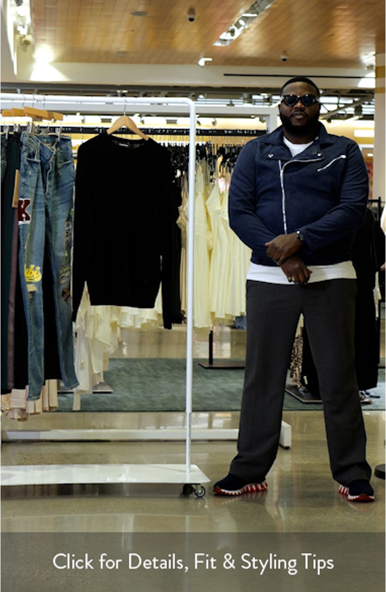 Textured Virgin Wool Crewneck Sweater, sales video thumbnail