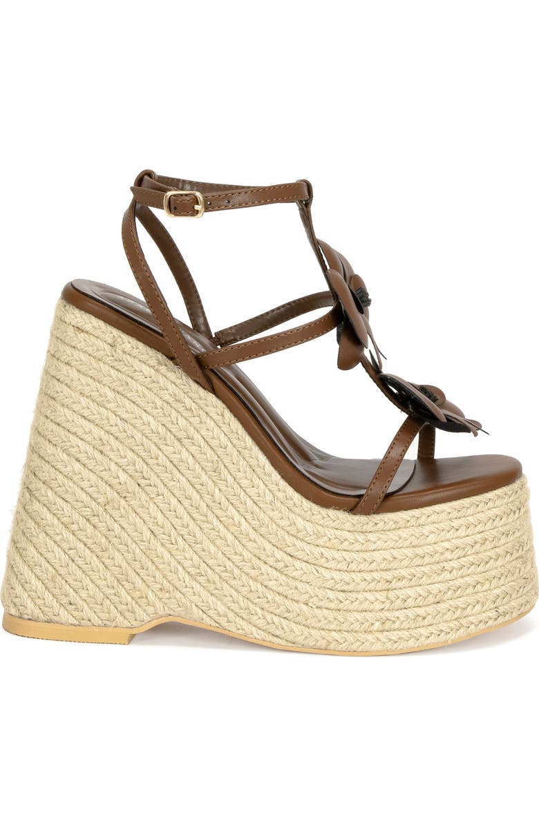 AZALEA WANG Barossa Espadrille Ankle Strap Platform Wedge Sandal, Alternate, color,