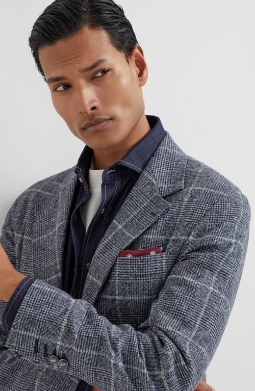 Brunello Cucinelli Deconstructed Cavallo Blazer In Gray