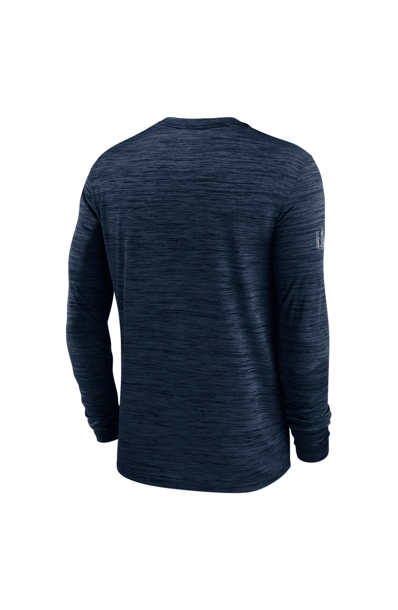 Nike Men's Nike Navy Chicago Bears Sideline Offensive Transition Velocity Dri-FIT Long Sleeve T-Shirt, Alternate, color, Navy