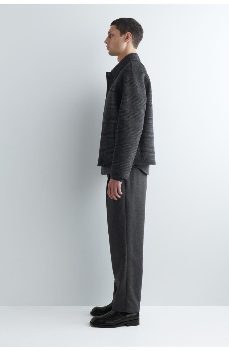 COS Reversible Checked / Herringbone Wool Sports Jacket, Alternate, color, Gray / Checked