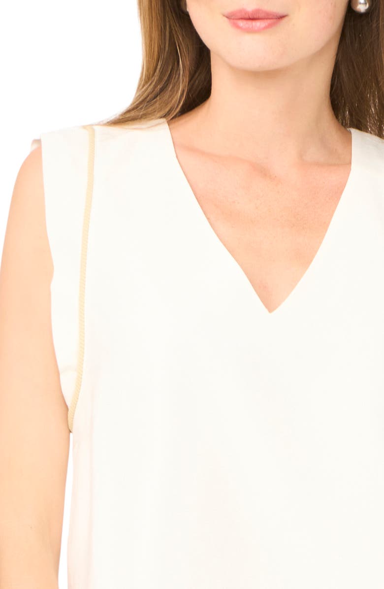 Parker Rope Trim Top, Alternate, color, Snow White