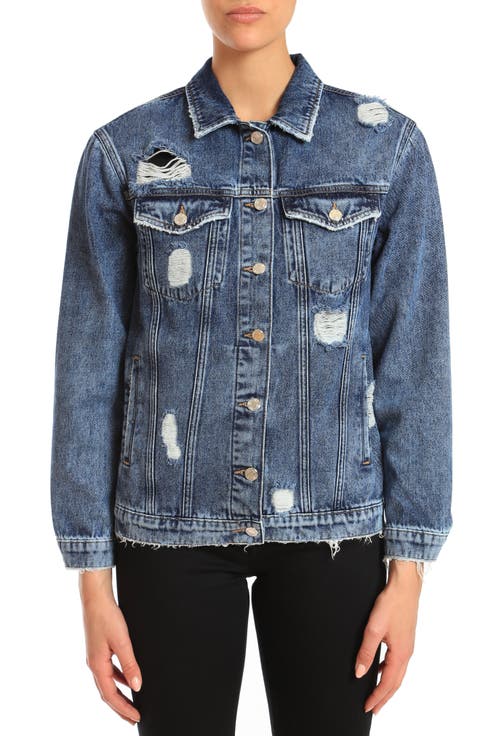 Karla Distressed Denim Jacket