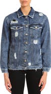 Mavi Jeans Karla Distressed Denim Jacket