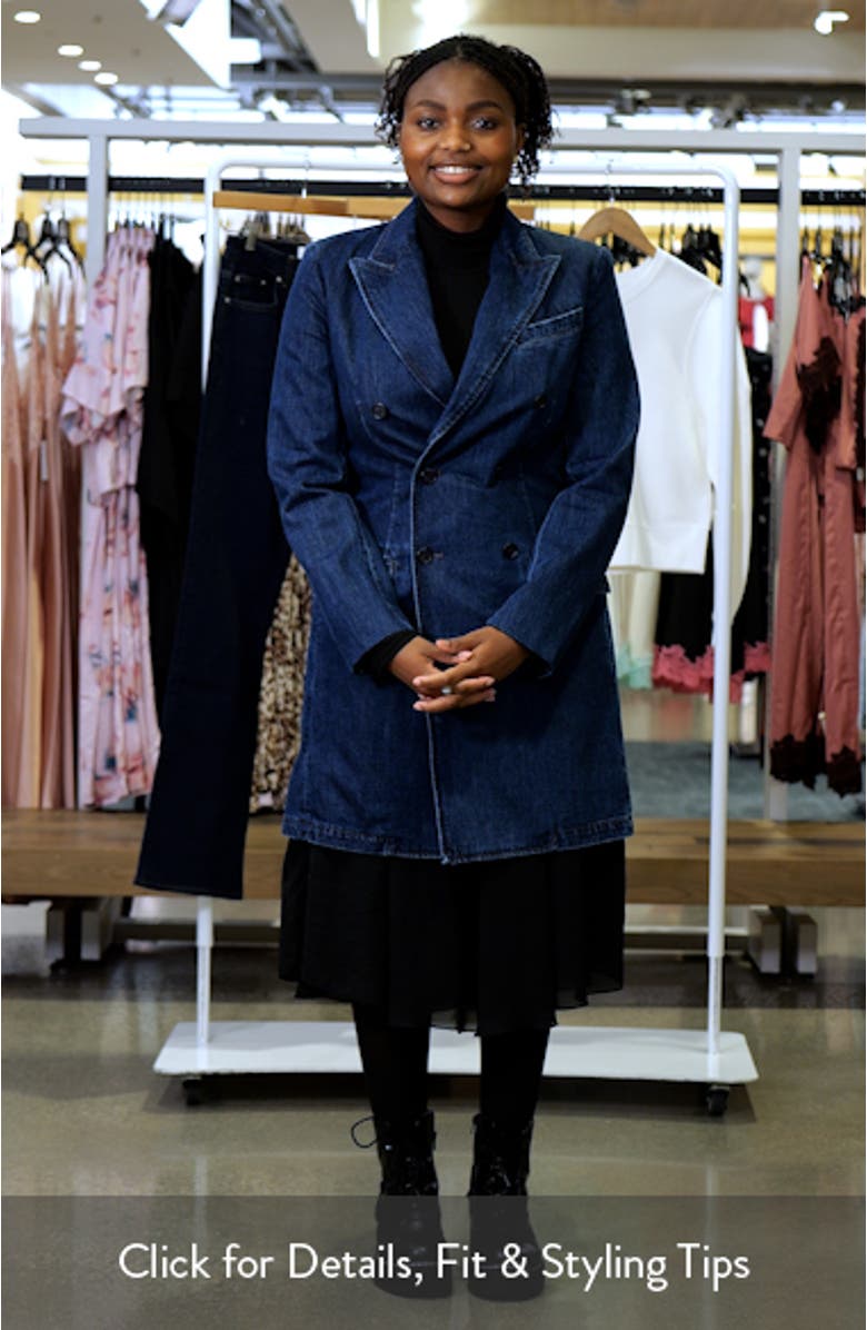 Rigid Denim Double Breasted Coat, sales video thumbnail