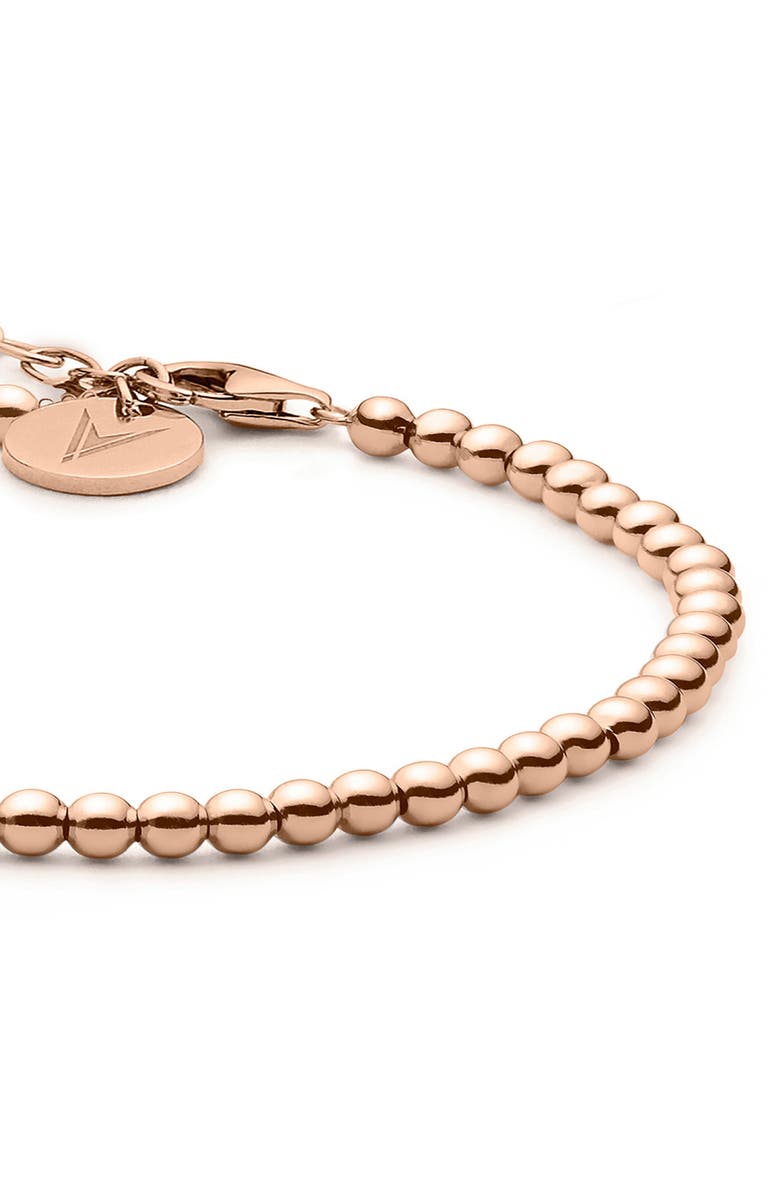 Vincero The Beaded Chain Bracelet, Alternate, color, Rose Gold