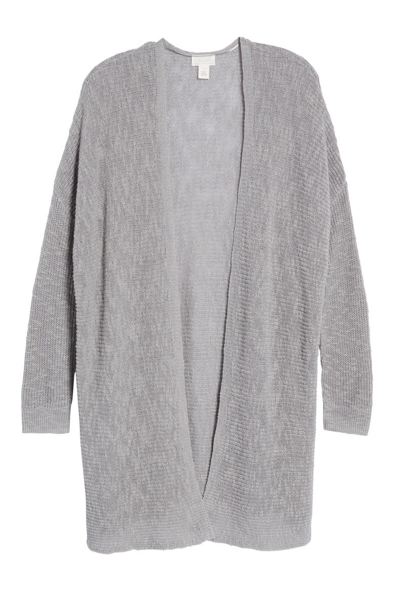 Open Cardigan, Alternate, color, GREY HEATHER