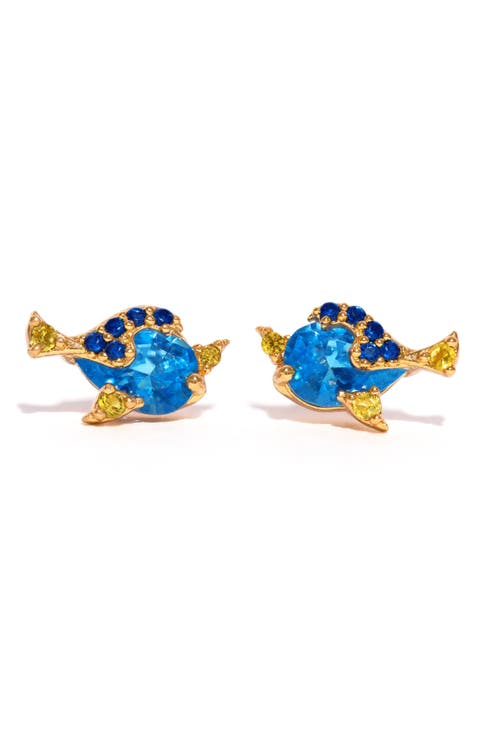 x Disney® Finding Nemo Dory Cubic Zirconia Stud Earrings