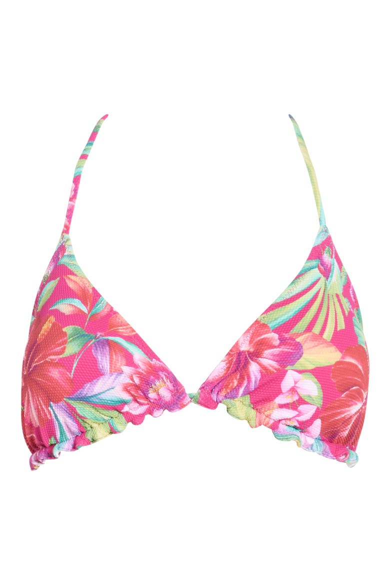 Island Cays Reversible Triangle Bikini Top, Alternate, color, PINK MAUI