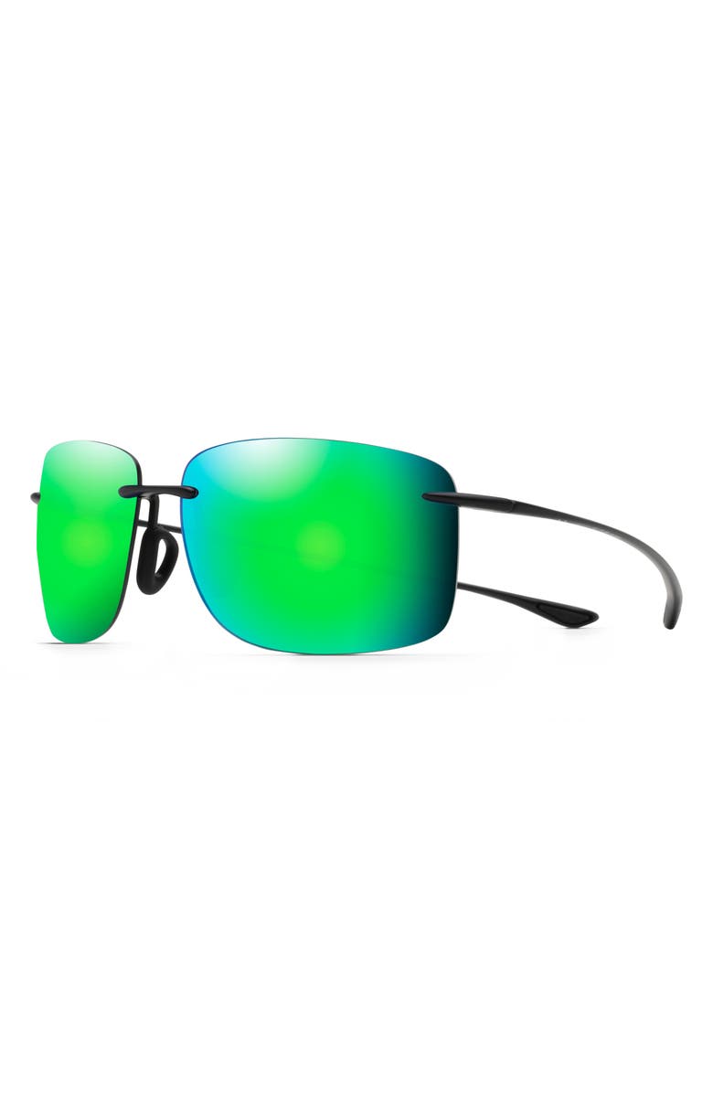 Maui Jim Hema 62mm Polarized Rectangular Sunglasses, Alternate, color,