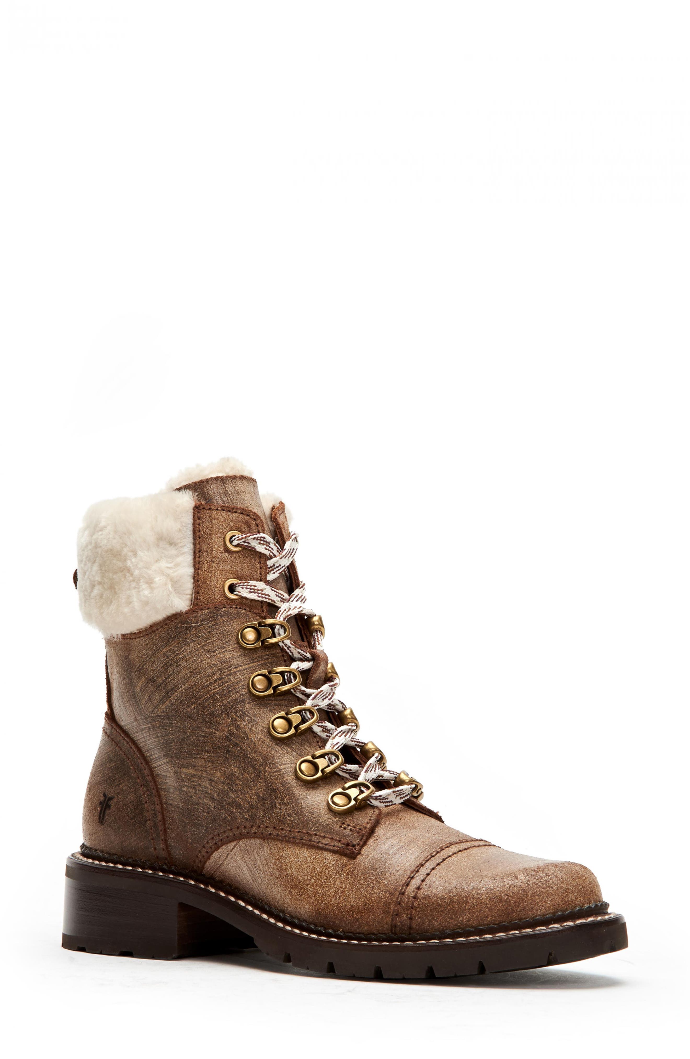 Samantha Hiker Boot, Main, color, CHOCOLATE LEATHER