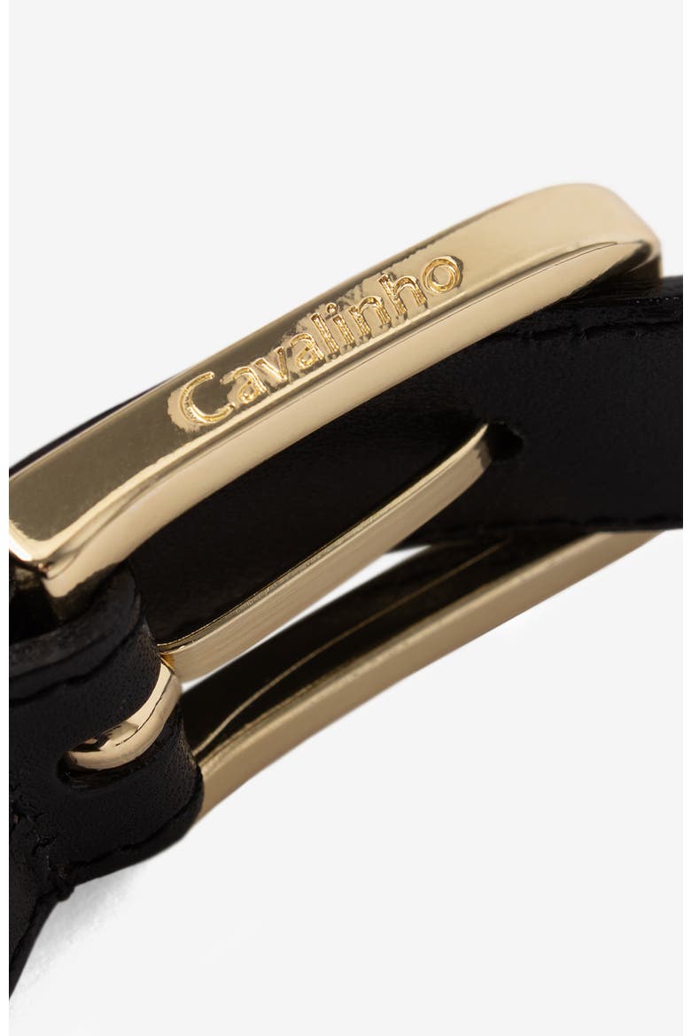 Timeless 913 Classic Thin Leather Belt, Alternate, color, Black